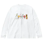 オンズダイナー SUZURI店のMDW集合 Big Long Sleeve T-Shirt