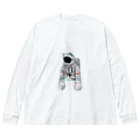 KOHH℃の脱力宇宙猫 Big Long Sleeve T-Shirt