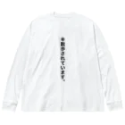 もちおの散歩されています ビッグシルエットロングスリーブTシャツ