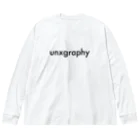 unxgraphyのLogo -Black- ビッグシルエットロングスリーブTシャツ