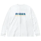 aloha808mahaloのALOHA × ビーチ＠ハワイ Big Long Sleeve T-Shirt