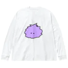 KIKITEKI_LABORATORYのけむくじゃらちゃん(紫) Big Long Sleeve T-Shirt
