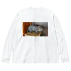 猫又雑貨店のあざ猫ドリルさん Big Long Sleeve T-Shirt