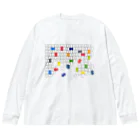 AURA_HYSTERICAのJigsaw_Puzzle ビッグシルエットロングスリーブTシャツ