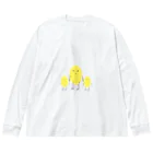 hichakoのレモン家族 루즈핏 롱 슬리브 티셔츠