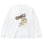 楽猫楽描しげ屋のOMG! Big Long Sleeve T-Shirt