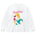 eVerY dAY,CHeAT dAY!のチートデイズ　アイスクリームガール Big Long Sleeve T-Shirt