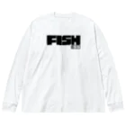 おもしろいTシャツ屋さんのFISHING　釣り　FISH　 ビッグシルエットロングスリーブTシャツ