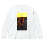 greenkenのゴル：ケン：夕焼け Big Long Sleeve T-Shirt