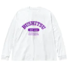 右にぎショップのcollege-G-PURPLE- Big Long Sleeve T-Shirt