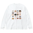 kimchinのいろいろな犬種のかわいい顔 Big Long Sleeve T-Shirt