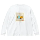 煎餅師匠商店のお昼寝落花生くん Big Long Sleeve T-Shirt