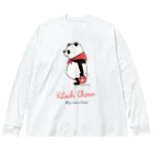 キッチュの赤スカーフパンダ Big Long Sleeve T-Shirt