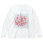 ピッチーの芍薬 peony ビッグシルエットロングスリーブTシャツ