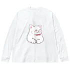 ふわにゃんshopのごきげんにゃんこ ビッグシルエットロングスリーブTシャツ