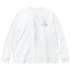 猫井コーシュカのおっさん座りねこ Big Long Sleeve T-Shirt