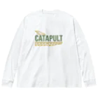 kimchinのカタパルト CATAPULT ロゴ Big Long Sleeve T-Shirt