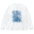 GALACTIC REBELの青い爆発 ビッグシルエットロングスリーブTシャツ