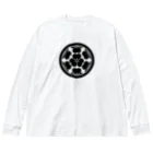 戦国神社 -戦国グッズ専門店-の長宗我部元親【七つ片喰】 Big Long Sleeve T-Shirt