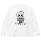 天明幸子　SUZURI  オフィシャルショップのlove & peace ビッグシルエットロングスリーブTシャツ