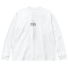 PADA328🌴 タイ語・タイ文字 グッズの555 ビッグシルエットロングスリーブTシャツ