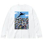 momo3momo3のプラゴミの海 Big Long Sleeve T-Shirt