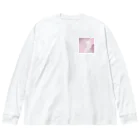 chiii × ☆の女の子×赤色 Big Long Sleeve T-Shirt