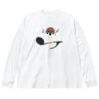 イラスト MONYAAT のスズメがちゅん B-L Big Long Sleeve T-Shirt