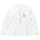 puikkoのヒエログリフ　エジプトハゲワシ（ワンポイント　グレー） Big Long Sleeve T-Shirt