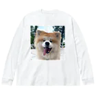 mofuakitaのBIG SMILE AKITA Big Long Sleeve T-Shirt