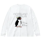 空とぶペンギン舎のフィヨルドランドペンギン ビッグシルエットロングスリーブTシャツ