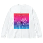 photo-kiokuの蓮 ビッグシルエットロングスリーブTシャツ
