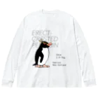 空とぶペンギン舎のマユダチペンギン Big Long Sleeve T-Shirt