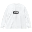 orumsのSapme -Red Box Logo- 루즈핏 롱 슬리브 티셔츠