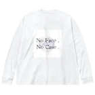 No Face , No Case .のNo Tシャツ ビッグシルエットロングスリーブTシャツ