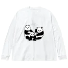 panda to kageのかぞく ビッグシルエットロングスリーブTシャツ