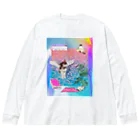 𝙈𝙊𝙈𝙊'𝙨 𝙎𝙝𝙤𝙥のvintage vaporwave Big Long Sleeve T-Shirt