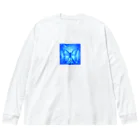 okanoxnekoの青い蝶 Big Long Sleeve T-Shirt