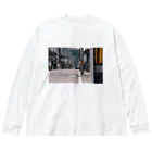 yohakuyaのcentral shopping district　#Tシャツのよはくを埋める ビッグシルエットロングスリーブTシャツ