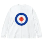 9bdesignのスシ・ターゲット Target Sushi Roll Roundel ビッグシルエットロングスリーブTシャツ