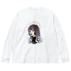 dahlia shop SUZURIのpretty baby (Halo ver) 透過 Big Long Sleeve T-Shirt