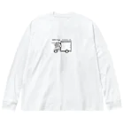 こくばんくるま　のこくばんくるま ビッグシルエットロングスリーブTシャツ