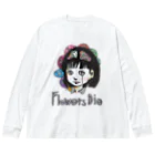 bourutarouのFlower Dies ビッグシルエットロングスリーブTシャツ