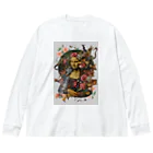 カズシフジイのモナリザコラージュ4 Big Long Sleeve T-Shirt