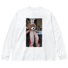 レトロんのとうしん長いくま Big Long Sleeve T-Shirt