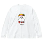 もちぱっちの浮き輪帽子ねこさん Big Long Sleeve T-Shirt