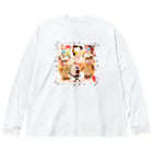 prickle◆printed◆shopのプリックル楽団【ドラム】 Big Long Sleeve T-Shirt