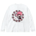 イラスト MONYAAT の働くにゃー Big Long Sleeve T-Shirt