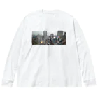 夢工房の都景色(前面印刷) Big Long Sleeve T-Shirt