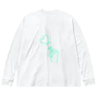 らくがきクオリティのmint green lover ビッグシルエットロングスリーブTシャツ